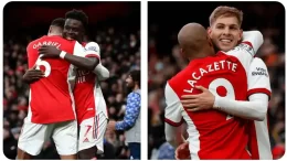 Saka strike helps Arsenal see off difficult Brentford