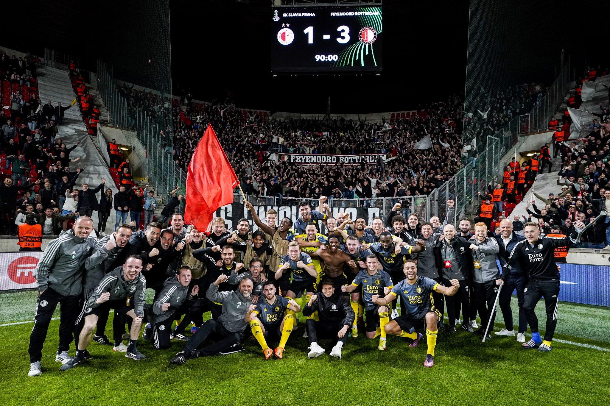 Cyriel Dessers brace sends Feyenoord into UECL semi-finals