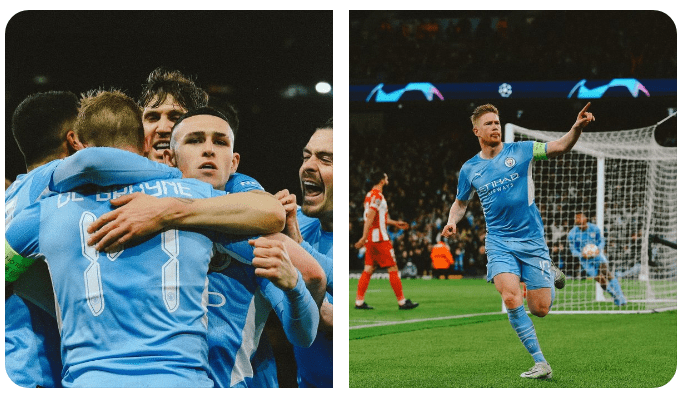 Manchester City 1-0 Atletico Madrid: De Bruyne's goal gives City advantage