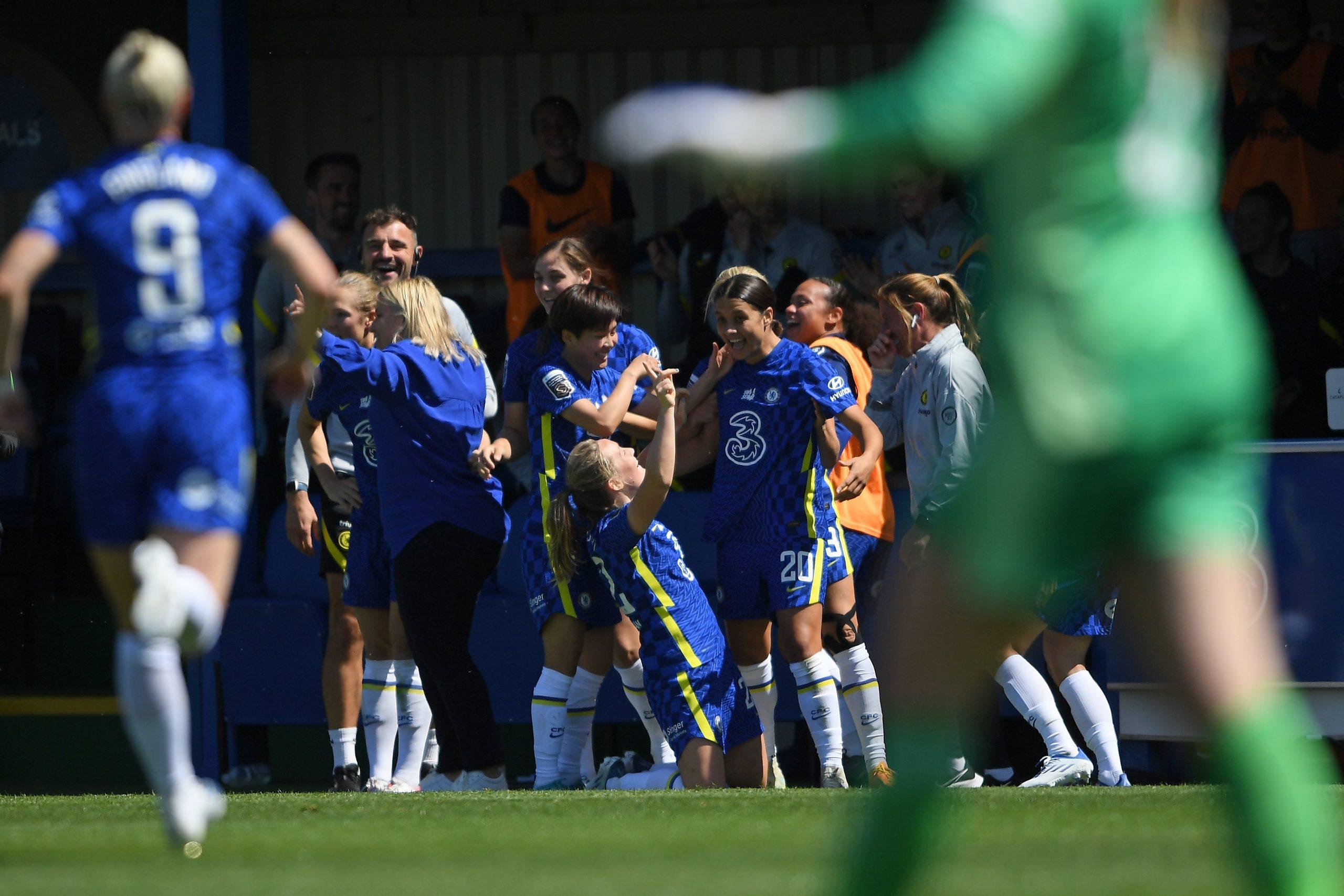 Chelsea hammer Manchester United to win Women's Super League title