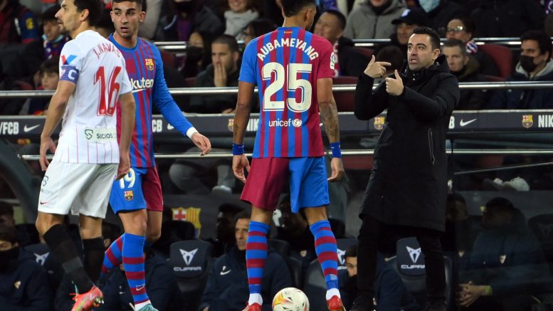 Xavi hints on Aubameyang move to Chelsea, says to register Koundé is priority