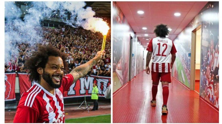 20,000 fans welcome Real Madrid legend Marcelo Vieira to Olympiakos
