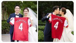 Newly weds seeking Fabregas' blessing to their marriage gets honoured