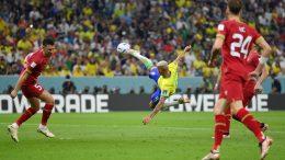Rechalison bag brace as Brazil cruise past Serbia in their World Cup opener