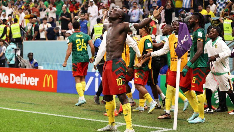 Cameroon return to Younde with 4 points after victory over Brazil in FIFA World Cup