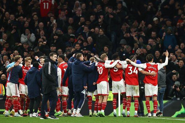 Arsenal edging closer to Premier League title as Mikel Arteta dedicates derby win to fansArsenal edging closer to Premier League title as Mikel Arteta dedicates derby win to fans