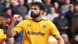 Diego Costa finally scores first goal for Wolves on his Premier League return