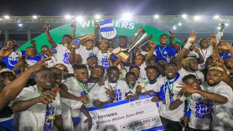 Enyimba Clinches ninth NPFL Title in 1-1 Draw vs Rivers United