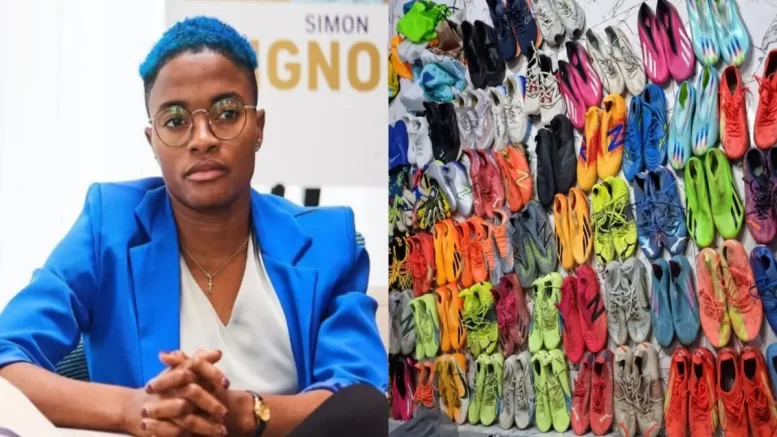 Super Falcons Star Rasheedat Empowers Young Talents with Football Gear