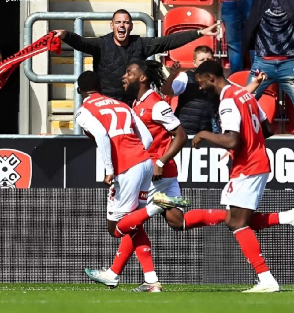 Fred Onyedinma bag goal, Red Card in Rotherham United’s draw vs Blackburn