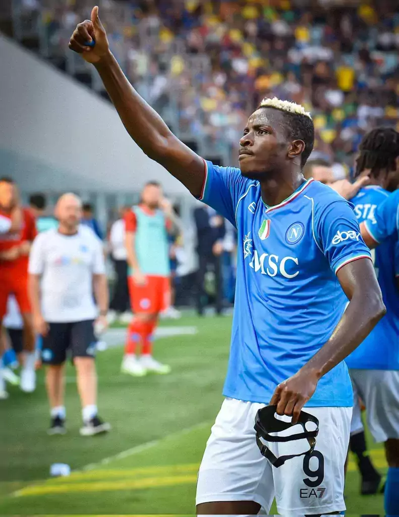 Victor Osimhen's Brace Propels Napoli to first Serie A Victory vs Frosinone