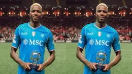 Victor Osimhen named Man of the Match in Braga vs Napoli Champions League Clash