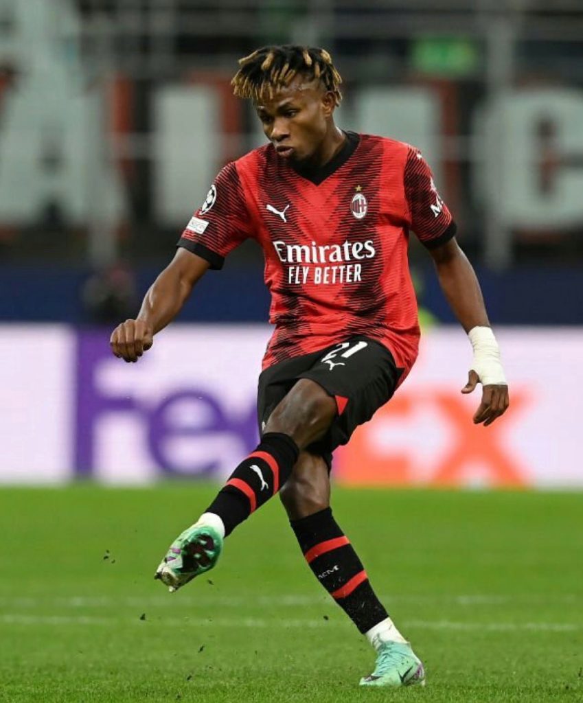 Samuel Chukwueze Scores First Champions League Goal for AC Milan