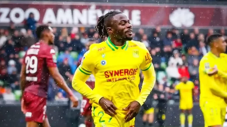 Moses Simon Scores Third Season Goal, But Nantes Falls 3-1 to Metz