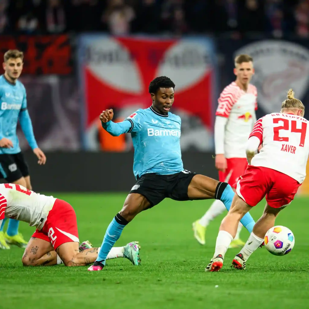 Nathan Tella to the Rescue! Nigerian Star Scores as Leverkusen Crush Leipzig in Bundesliga Thriller