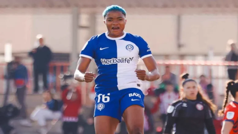 Rasheedat Ajibade Net Stunner, Bags POTM Award in Atletico Madrid Away Draw vs Levante