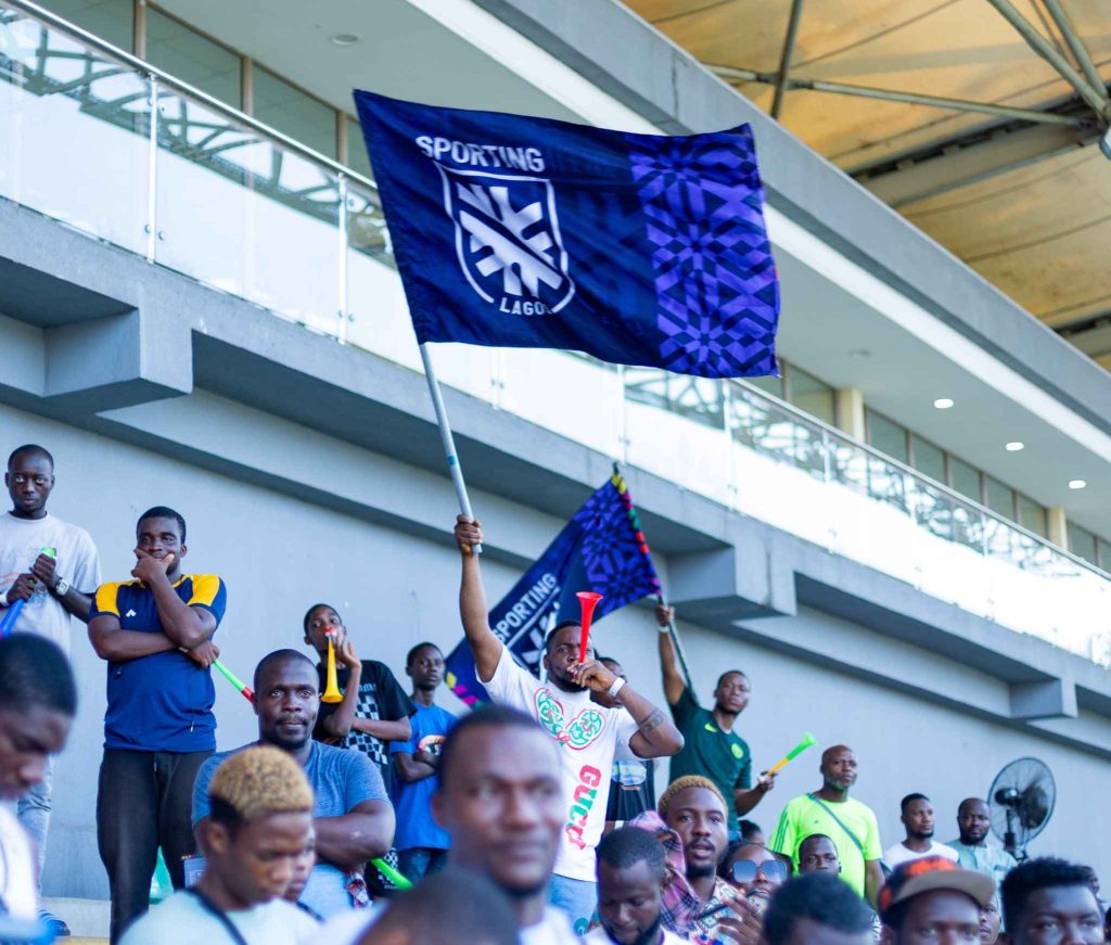 Fans of Sporting Lagos against Rivers United