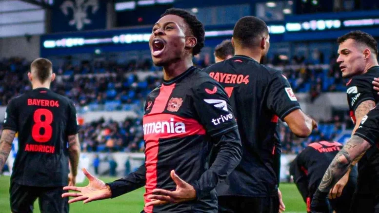 Nathan Tella Shine in Boniface's Absence, Scores Crucial Brace for Bayer Leverkusen