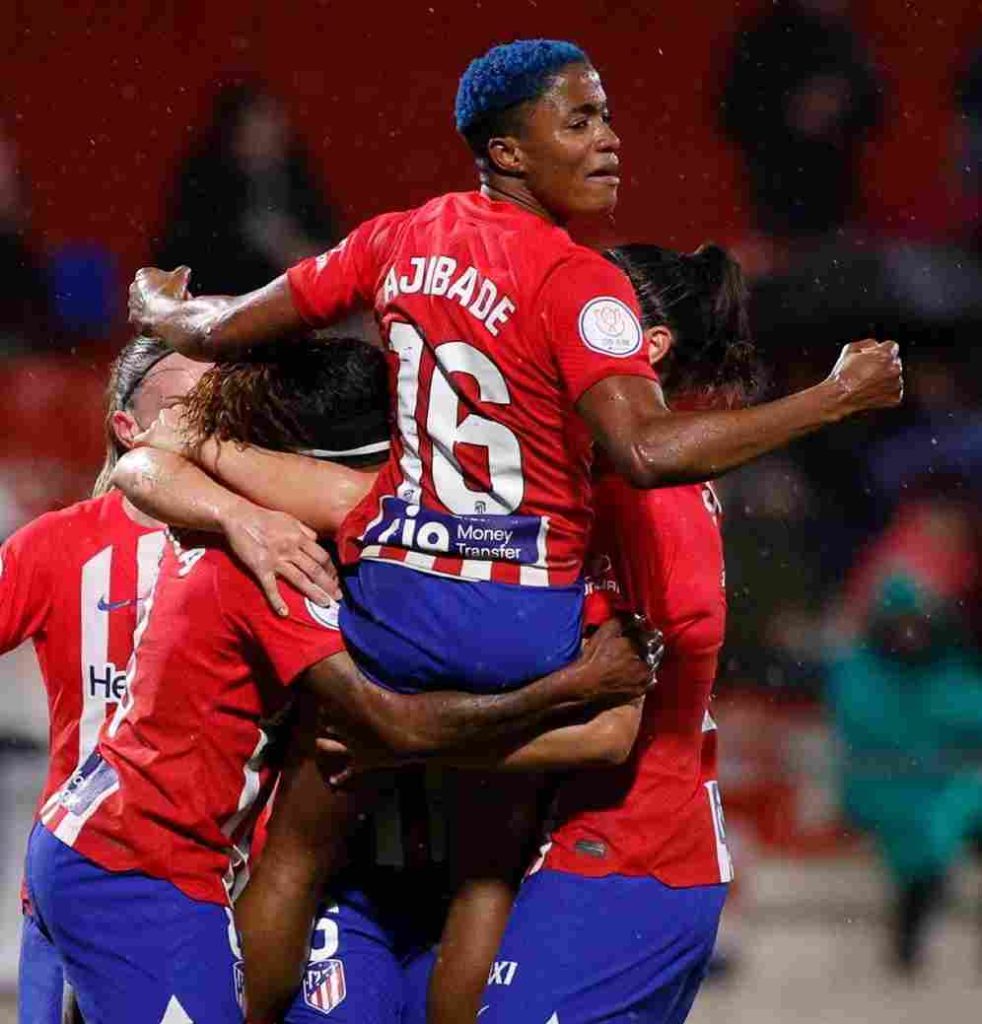 Super Falcons Star Rasheedat Ajibade Inspires Atletico Madrid to Derby Victory in Copa de la Reina