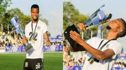 Victor Mboama Makes History: Former Enyimba Star wins League title, finishes joint top scorer