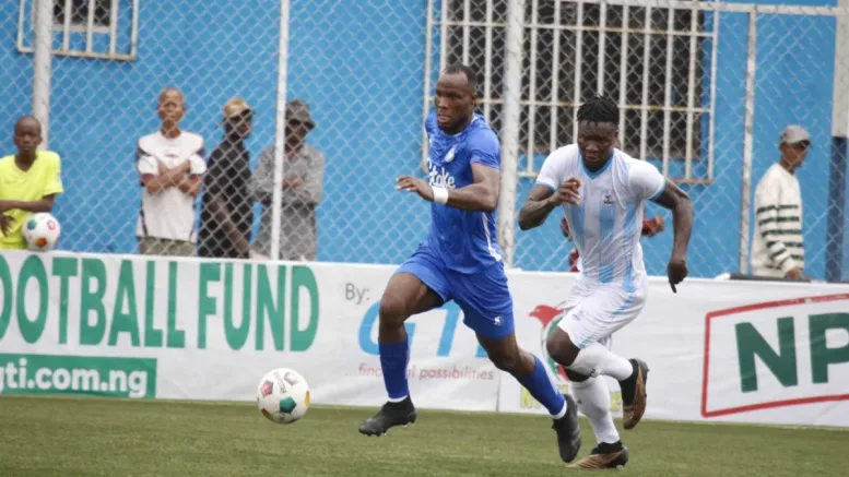 Enyimba Star Chijoke Mboama Overtakes Sikiru Alimi as NPFL Top Scorer with Brace Against Rivers United