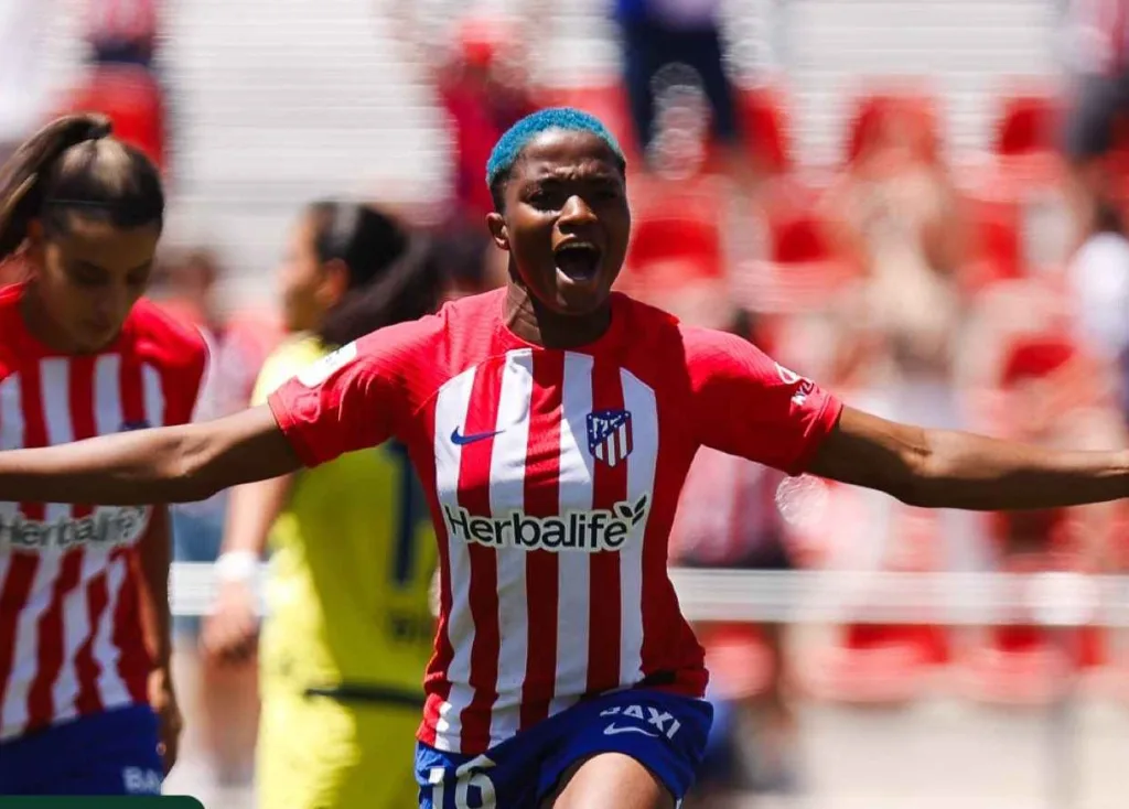 Rasheedat Ajibade Wraps up Season with Goal, Sends Atletico Madrid to UEFA Women's Champions League