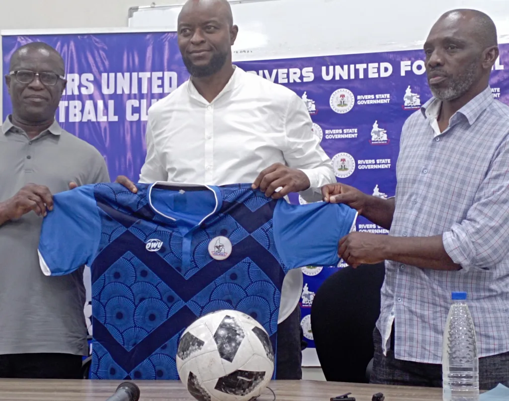 Finidi George Unveiled as Rivers United Head Coach: Calls for Patience Amid Hunger for Success