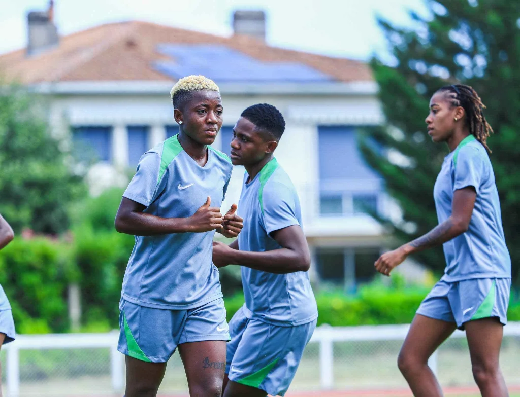 Super Falcons Star Abiodun Deborah Meets Marta, Blushes