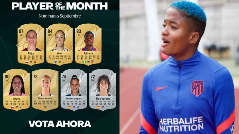 Rasheedat Ajibade Nominated for First Liga F Player of the Month Award