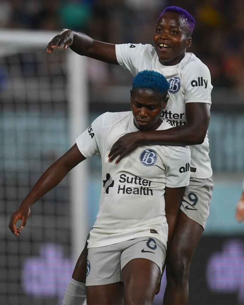 Asisat Oshoala's strike in vain: Bay FC outclassed in 6-Goal thriller