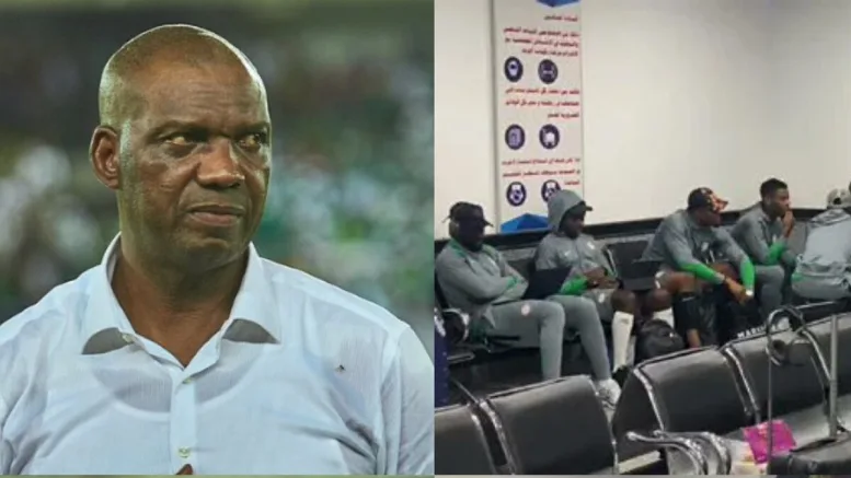 Super Eagles and Eguavoen at Libya