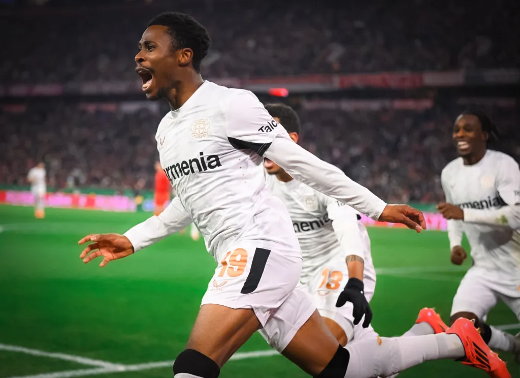 Super Eagles star Nathan Tella scores winner as Leverkusen dump Bayern out of Pokal Cup