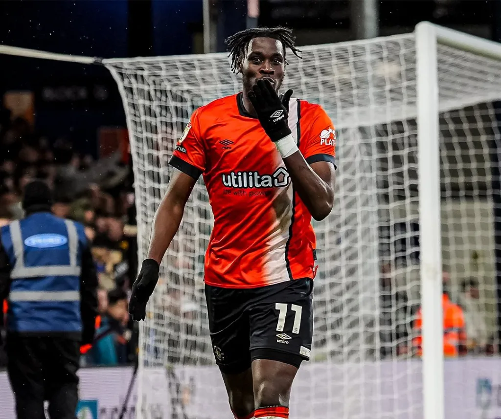 Super Eagles prospect Elijah Adebayo scores again as Luton Town's struggles continue