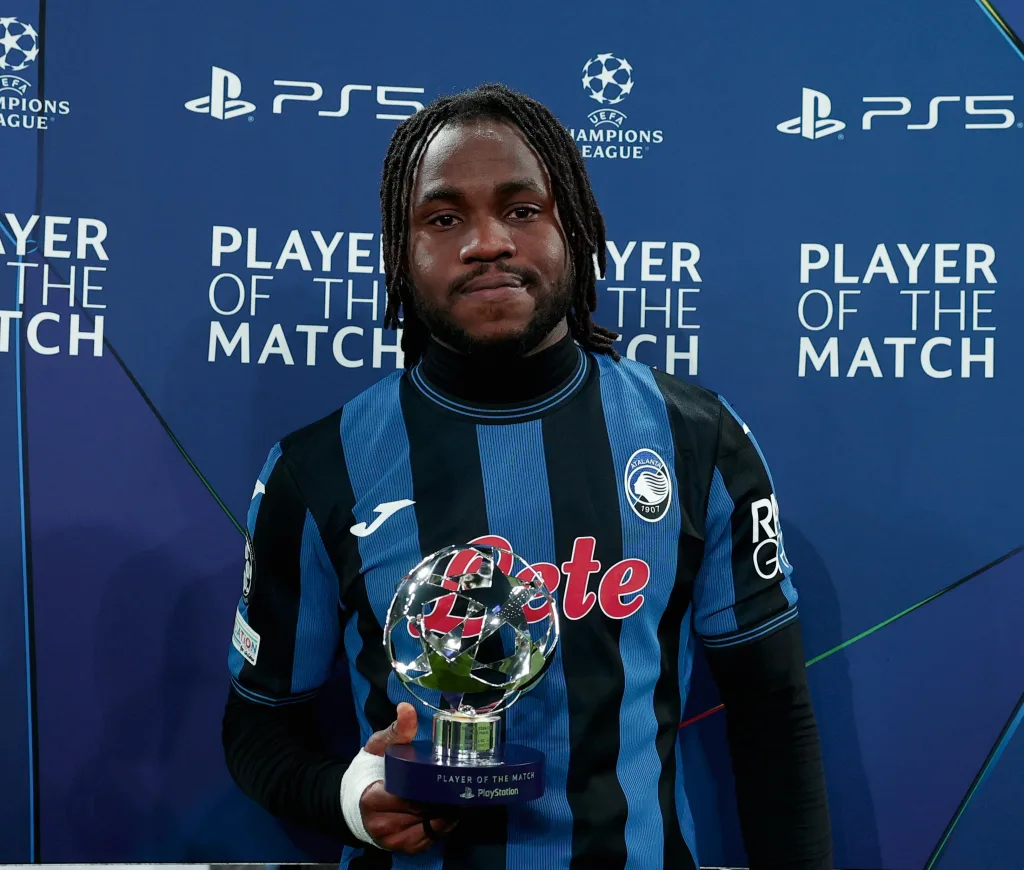 Ademola Lookman nets third UCL goal, named MOTM in Atalanta's loss to Real Madrid