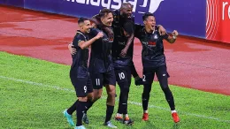 33-year-old Nigerian star bagged hat-trick, red card in first half