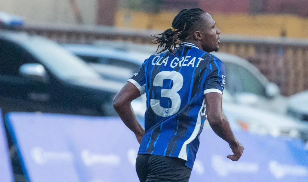 Ola Great in action at Lagos Liga