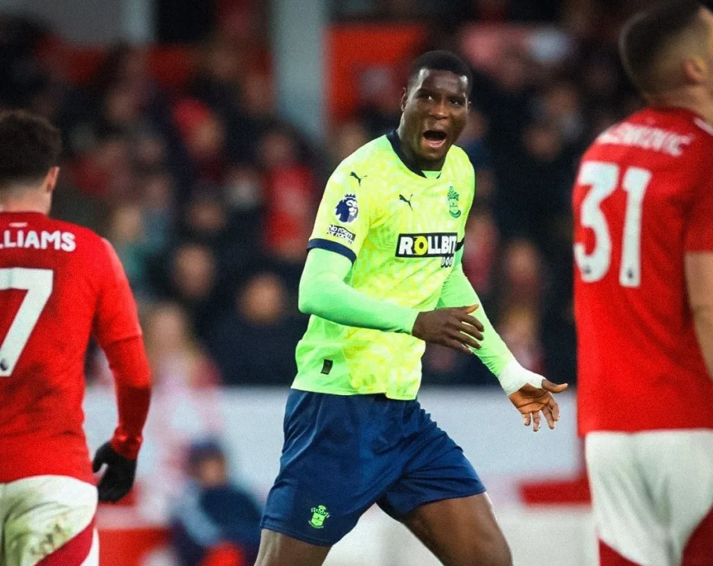 Super Eagles Derby: Paul Onuachu, Ola Aina steal the show as Forest edges Southampton in 5-goal thriller