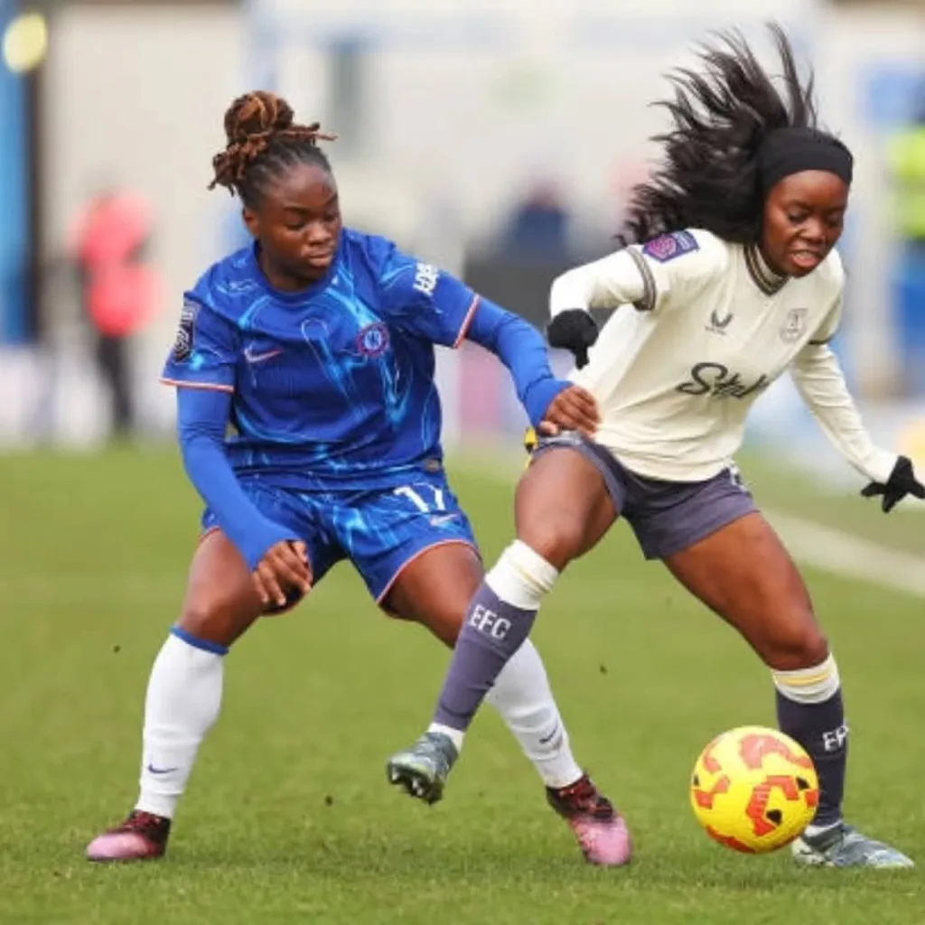 Toni Payne in action for Everton