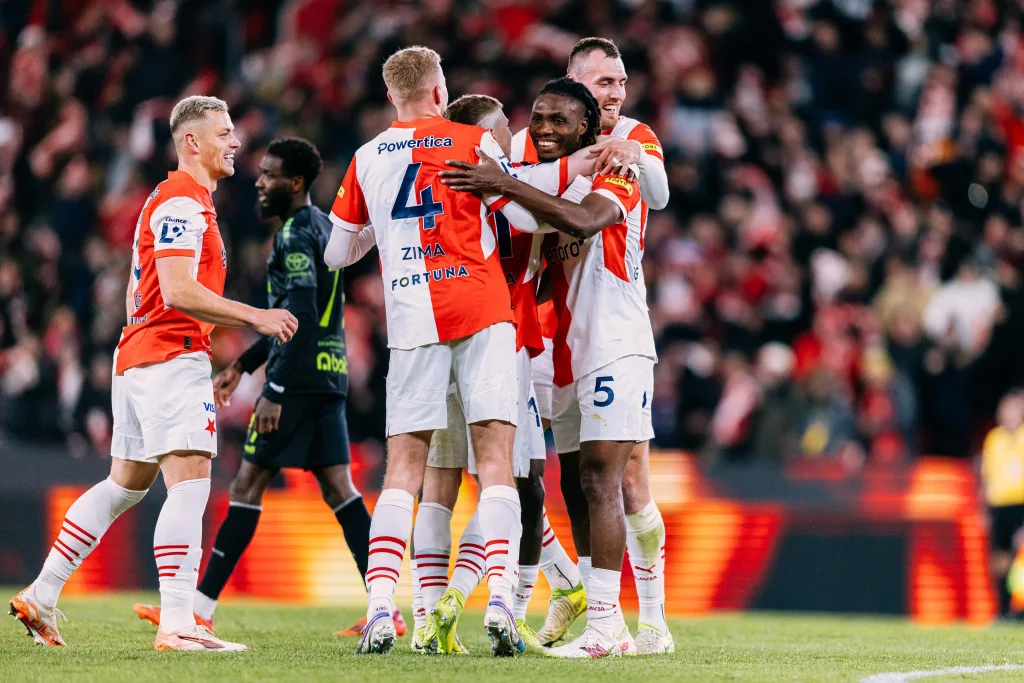 Igho Ogbu marks Super Eagles call-up with goal in Slavia Prague’s big win, set to fulfill father’s final wish