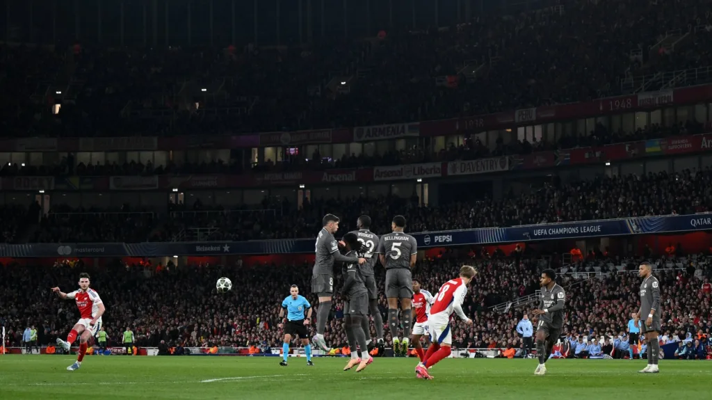 Declan Rice on his Champions League history-making free kicks