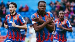 Philip Otele on fire