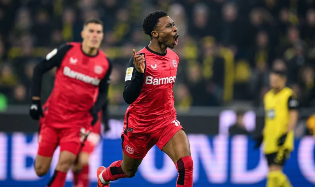 Nathan Tella creates magic again: Super Eagles star’s late assist not enough as Leverkusen’s title dream crashes