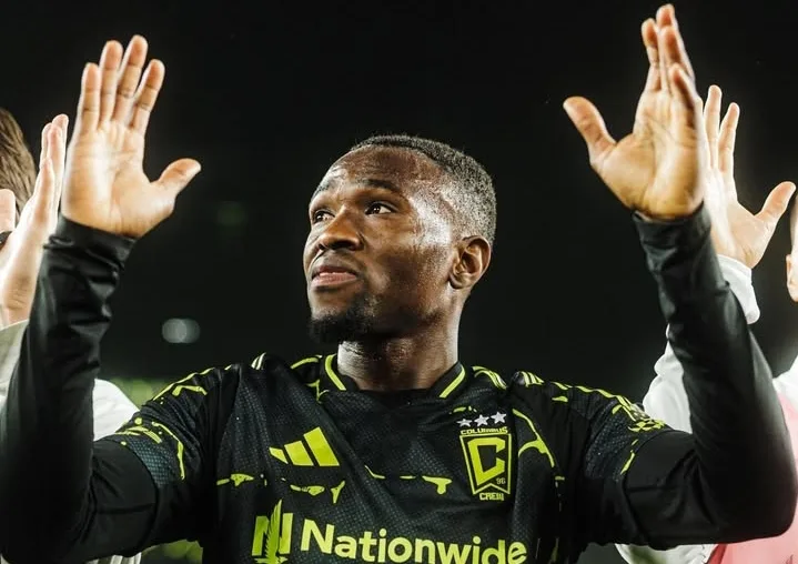 Ibrahim Aliyu celebrates his.goal