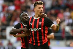 Philip Azango in action during Spartak Trnava’s 5-1 victory~2