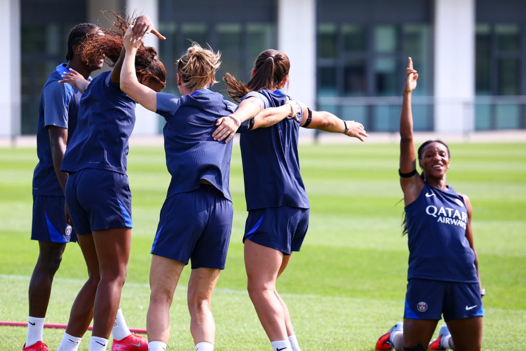 Jennifer Echegini scoring for Paris Saint-Germain Women vs Ajax