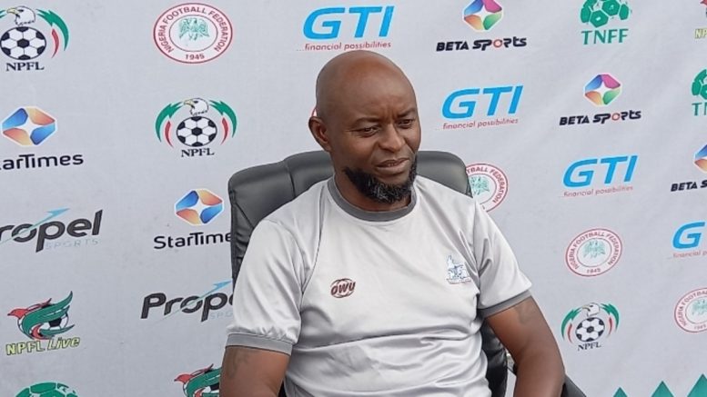Rivers United head coach Finidi George speaking ahead of Kwara United clash