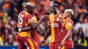 Galatasaray vs Rizespor Turkish Super Lig action