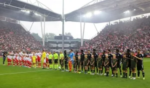 Europa League clash: Elijah Odede in action for FC Sheriff