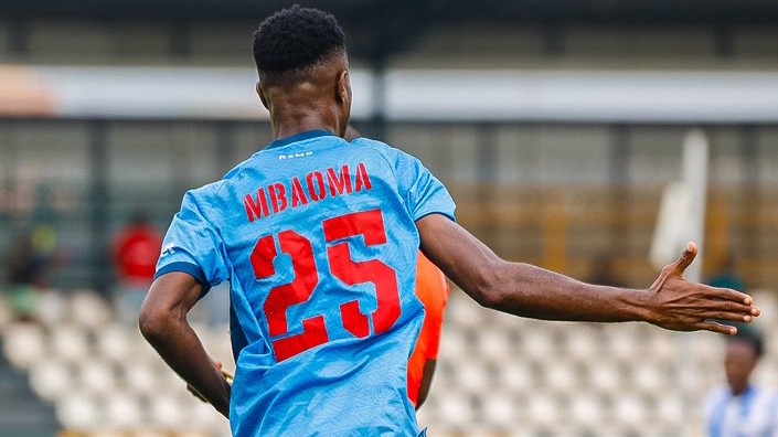 Victor Mbaoma celebrates NPFL return goal for Remo Stars