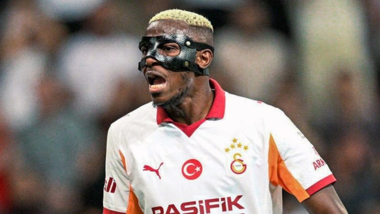 Victor Osimhen in action during Turkish Super Lig match